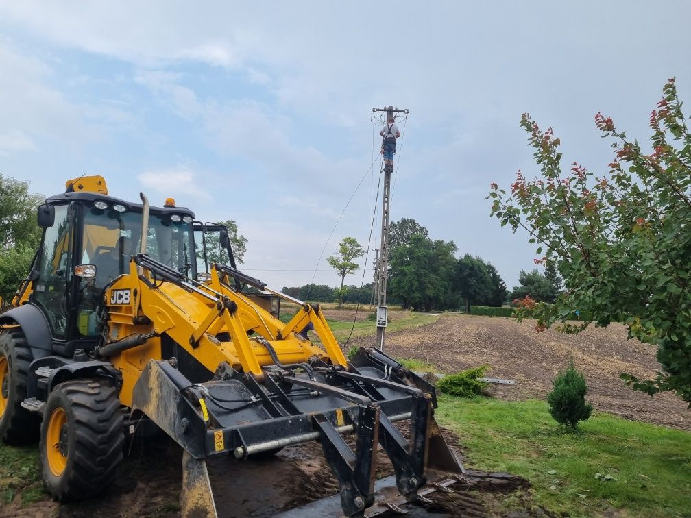 Usługi-Wynajem koparkoładowarki Minikoparki CAT 302.7 , JCB 3CX -NOWA.