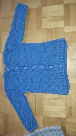 Sweter dla chłopca rozmiar 92 jak nowy ręcznie robiony