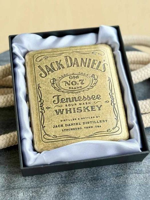 Papierośnica pudełko metalowe retro vintage box Jack Daniels whiskey