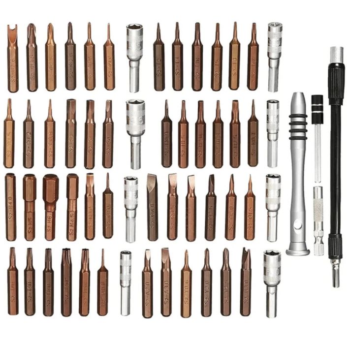 Zestaw wkrętaków precyzyjnych 60 w 1