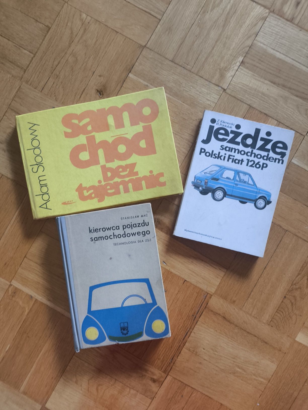 3 książki jeżdżę fiatem 126p słodowy kierowca pojazdu samochodowego