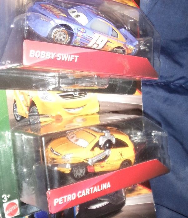 3 resoraki auta cars 3: bobby swift, jackson storm, petro cartalina