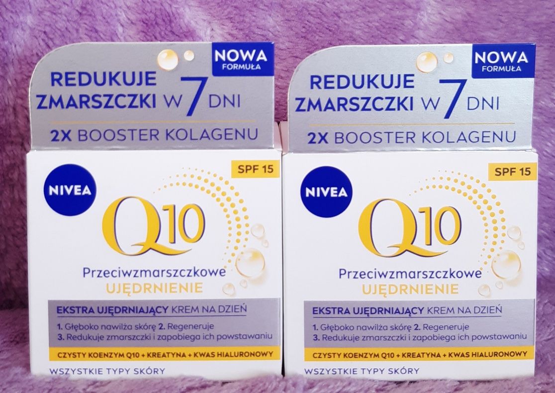 NIVEA Q 10 Krem ujędrniający przeciwzmarszczkowy SPF 15.