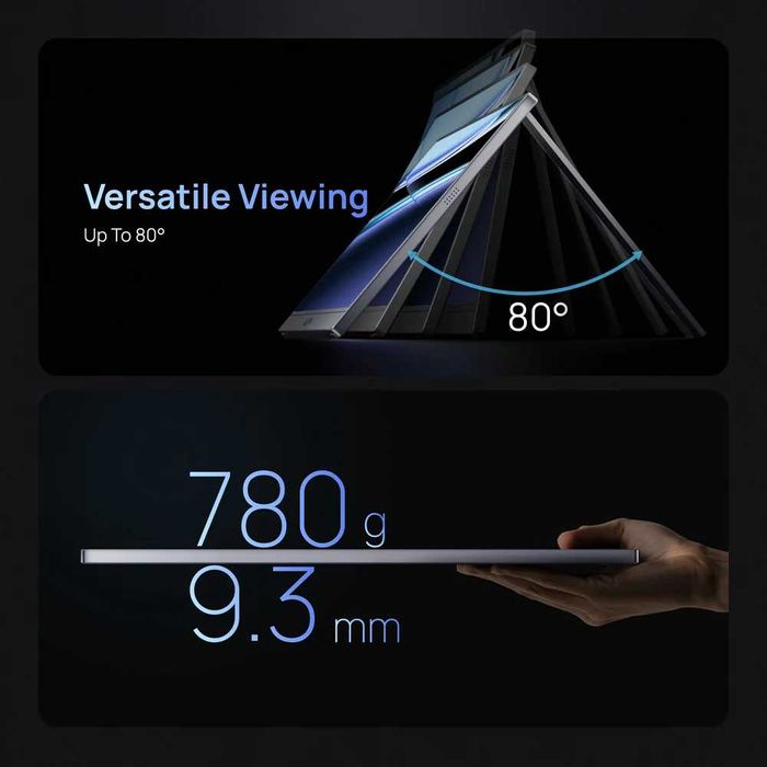 Портативний ігровий монітор ARZOPA Z3FC 16.1" Grey QHD 180Hz + чохол