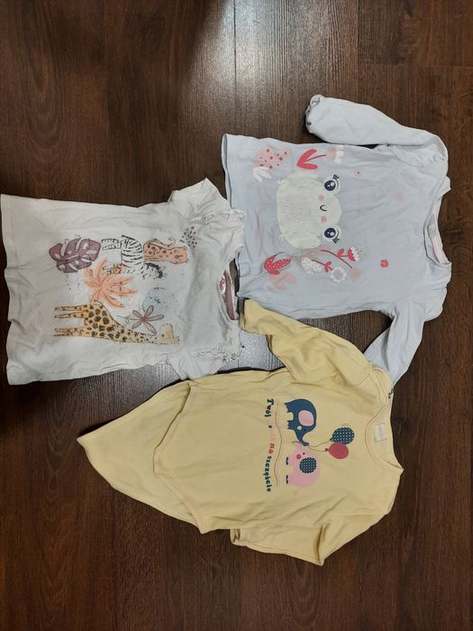 Ubranka 98 dziewczęce 3szt