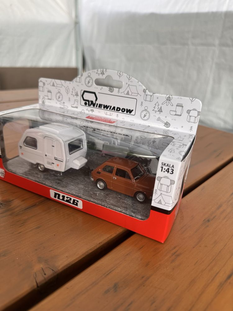 Model fiat 126p maluch z przyczepka niewiadow n126