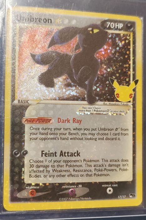 Pokémon Umbreon gold star celebrations