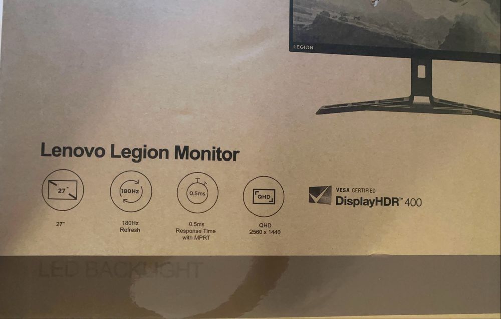 Monitor Ecrã Gaming Lenovo R27qe 27 polegadas 180Hz 2k QHD