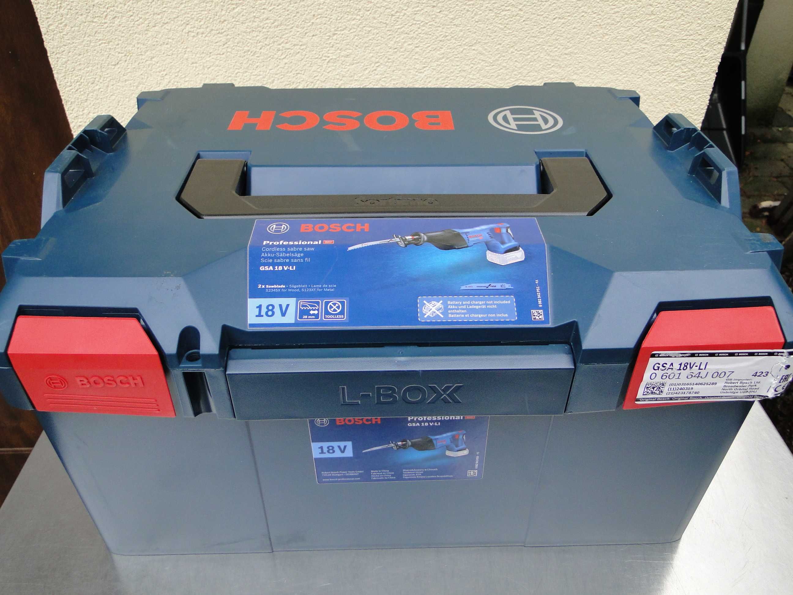 BOSCH GSA 18V-LI, Piła Szablasta 18V, w L-Boxx, Solo, Nowa