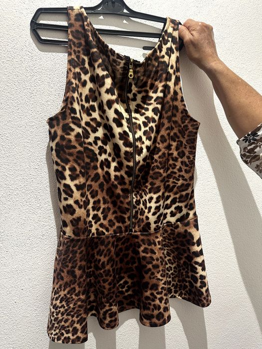 Top Padrão Leopardo M como NOVO