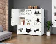 NOWA Szafka Modułowa 9-Komór Regał Dziecięcy 110×110 Organizer Zabawki