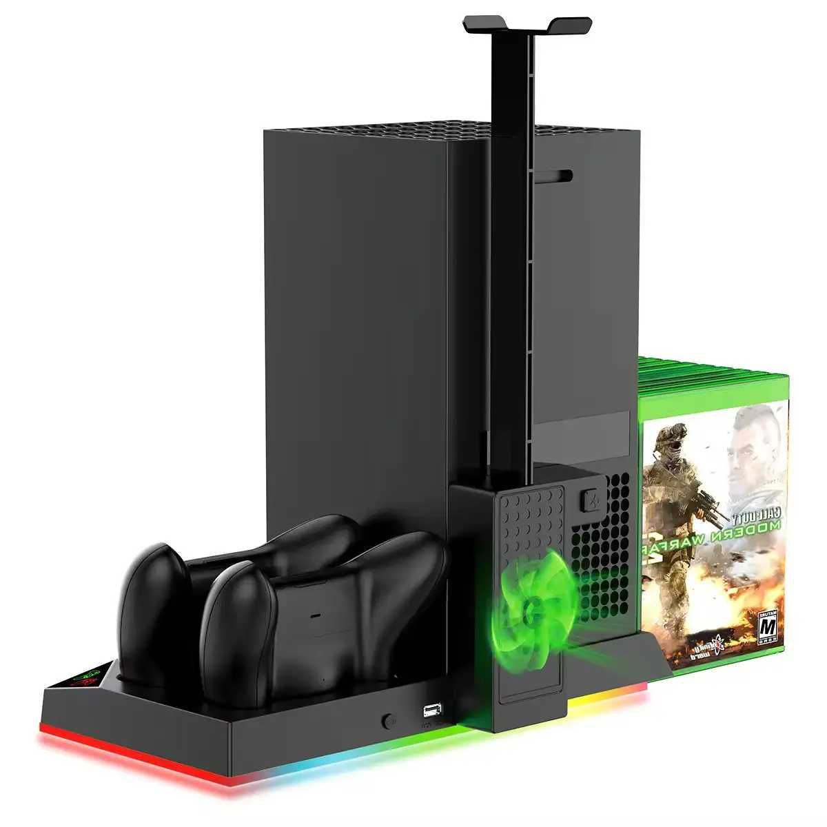 Док станция для XBOX Series X iPega PG-XBX013S + 2 АКБ охлаждение RGB