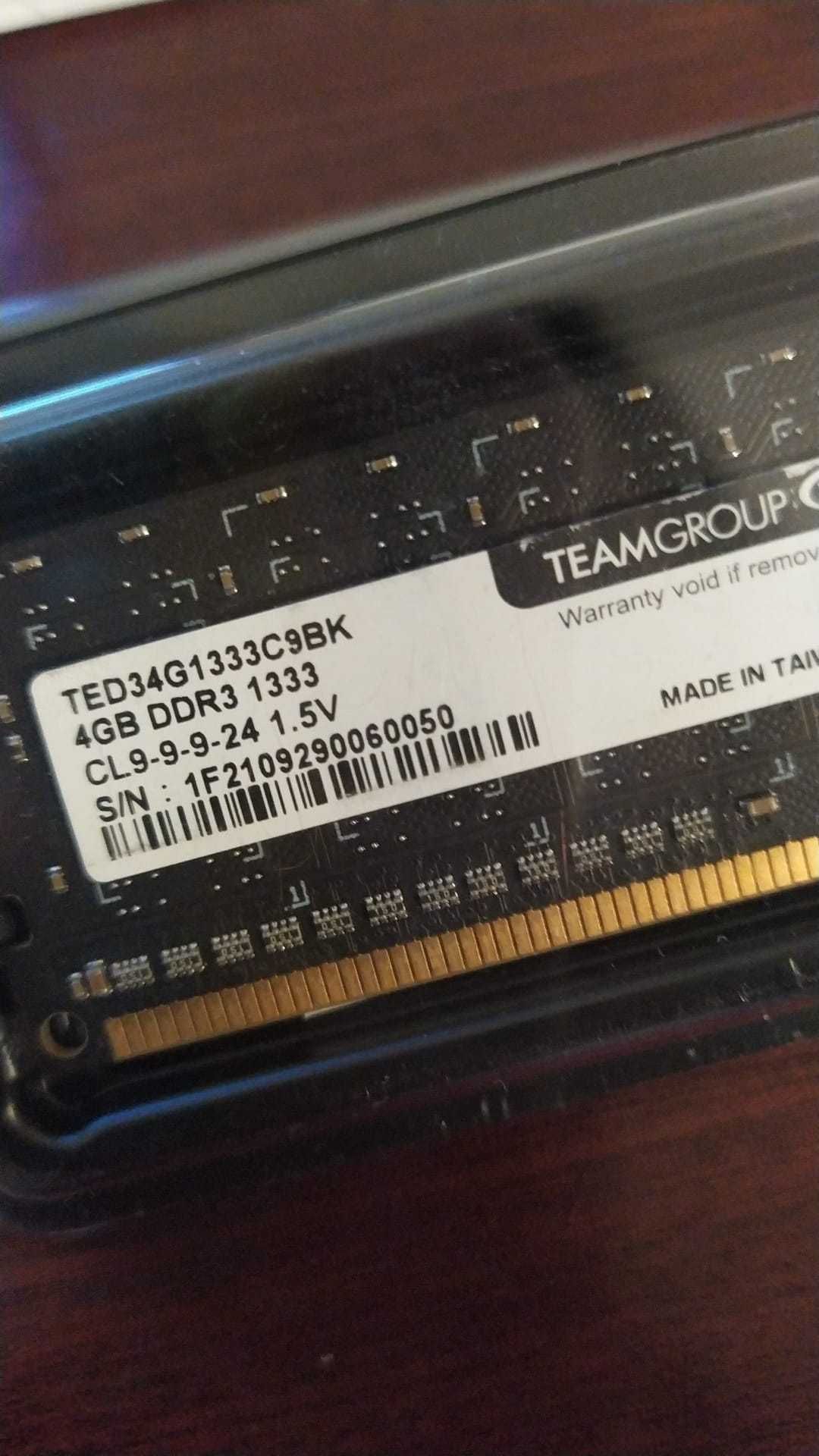 Memória DDR3 4gb team Elite