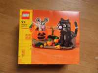 Klocki lego Halloween kot i mysz dynia 9+