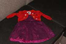 Sukieneczka 3-6m r 62-68 plus sweterek