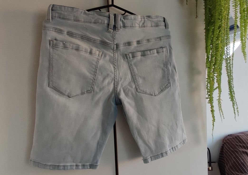 Krótkie spodenki szorty jeansowe Next r. 164