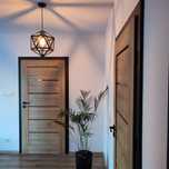Lampa sufitowa wisząca czarna loft