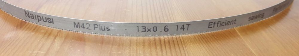 Fita para Serra 1400 mm x 13 mm, 14 tpi BiMetal NOVA