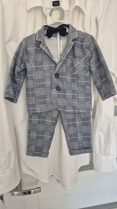 Garnitur roz. 68 z koszulą na chrzest