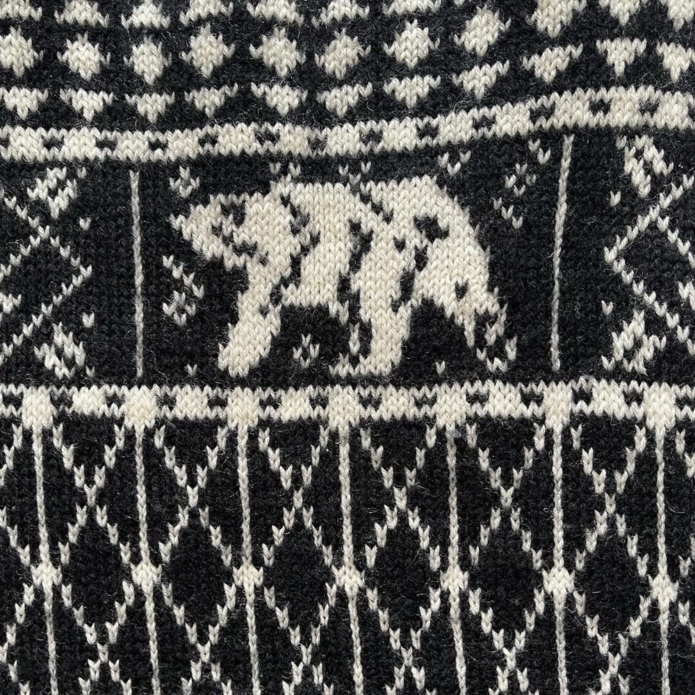 Skandynawski ciepły wełniany sweter oversize wełna