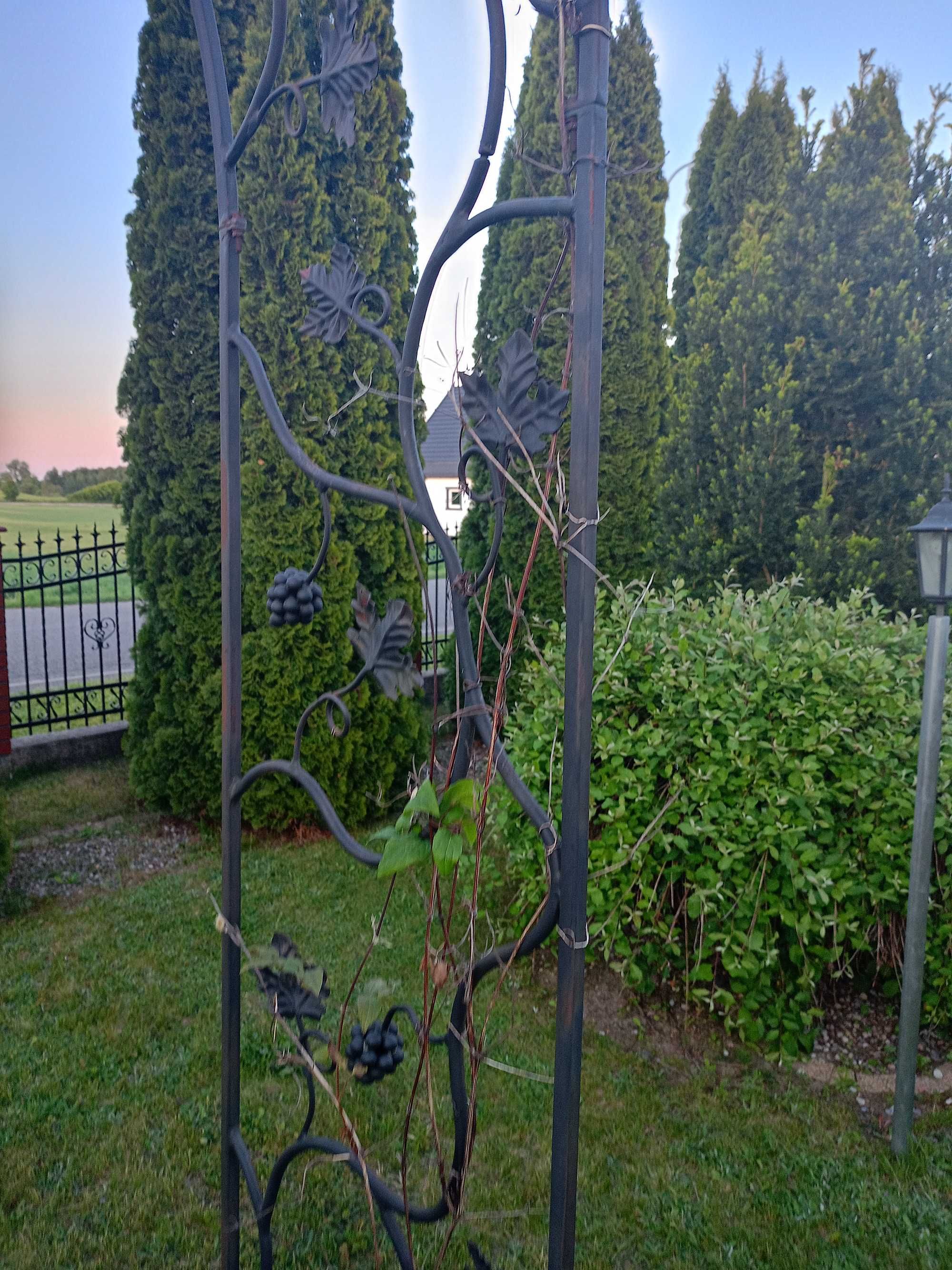 Pergola metalowa kuta do kwiatów