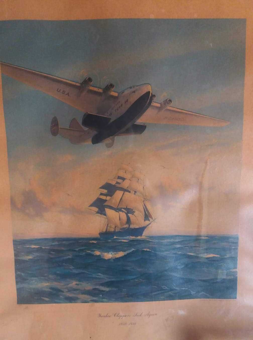 Poster Antigo Yankee Clippers Boeing 314