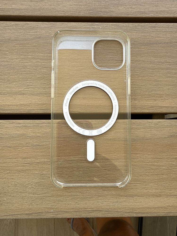 2 Capas iphone 13 transparente e rosa areia