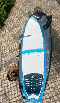 Surfboard 7´0 NSP Epoxy - Full pack (fins, case and leash)