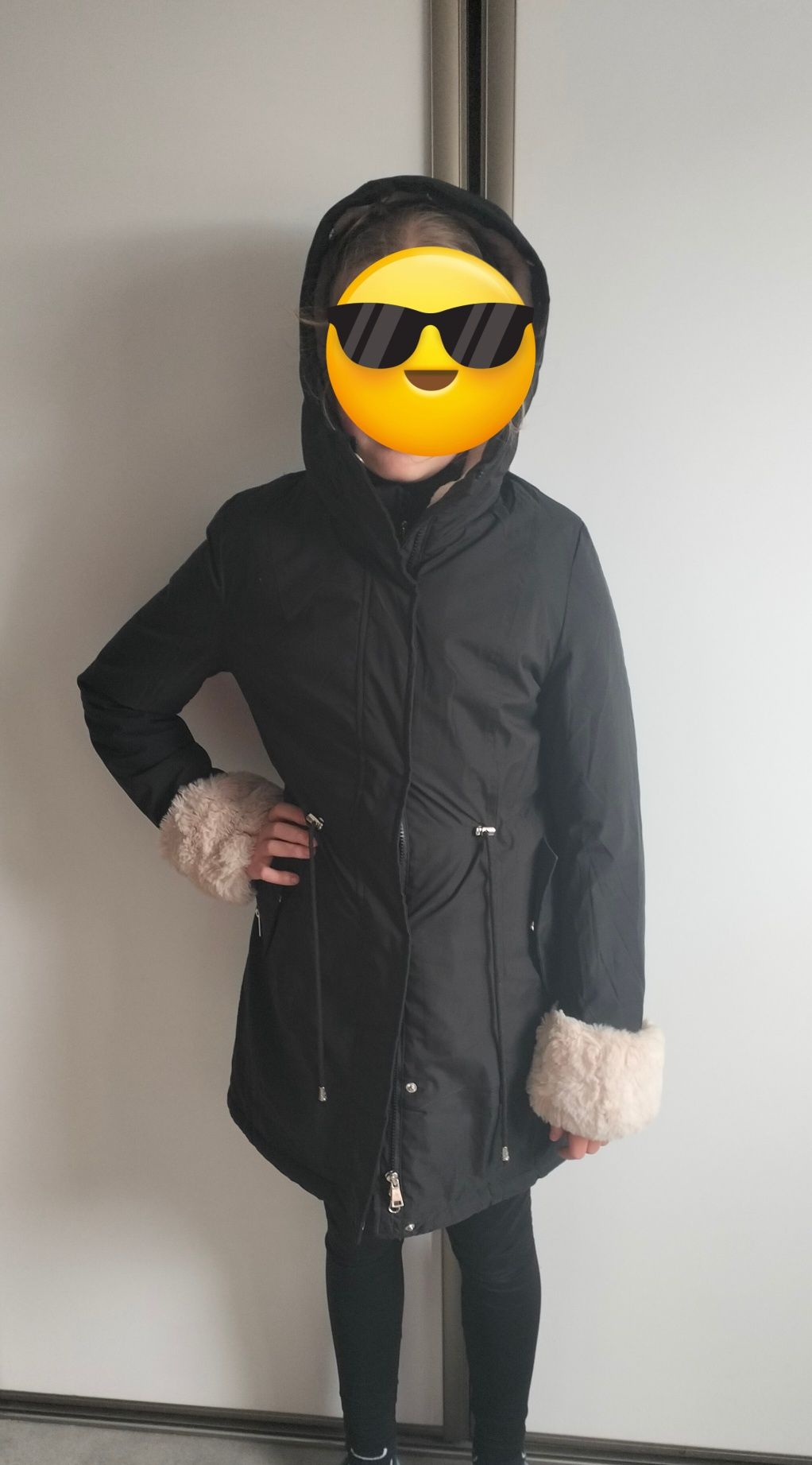 Kurtka parka, płaszczyk z futerkiem