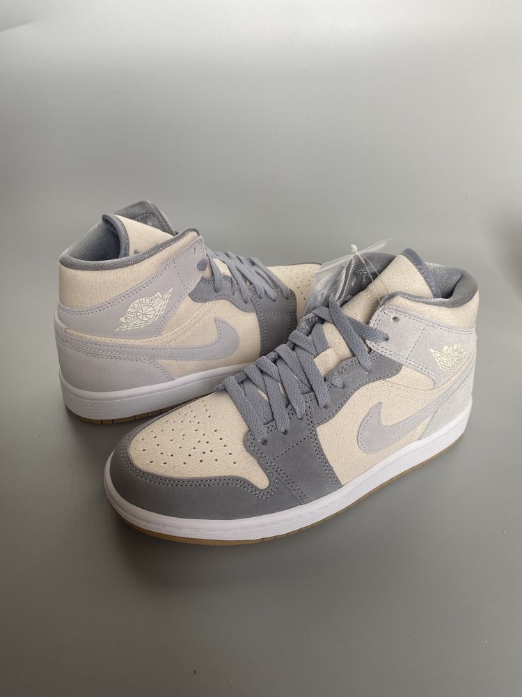 Jordan 1 Mid SE Coconut Milk Particle Grey 40
