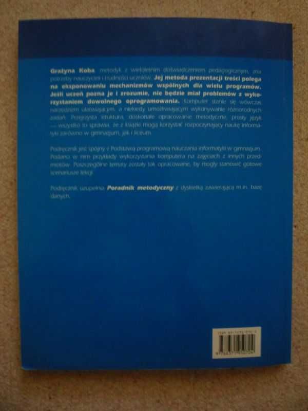 informatyka dla gimnazjum