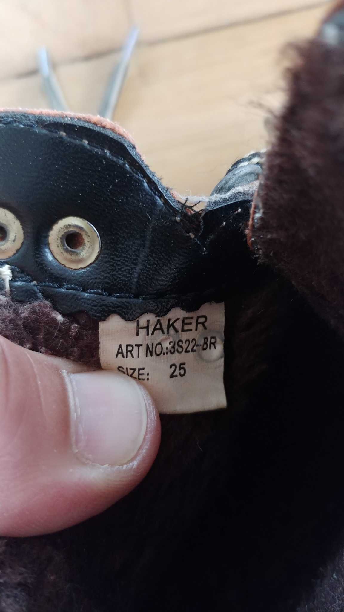Buty dziecięce ocieplane, zimowe, trapery - roz. 25