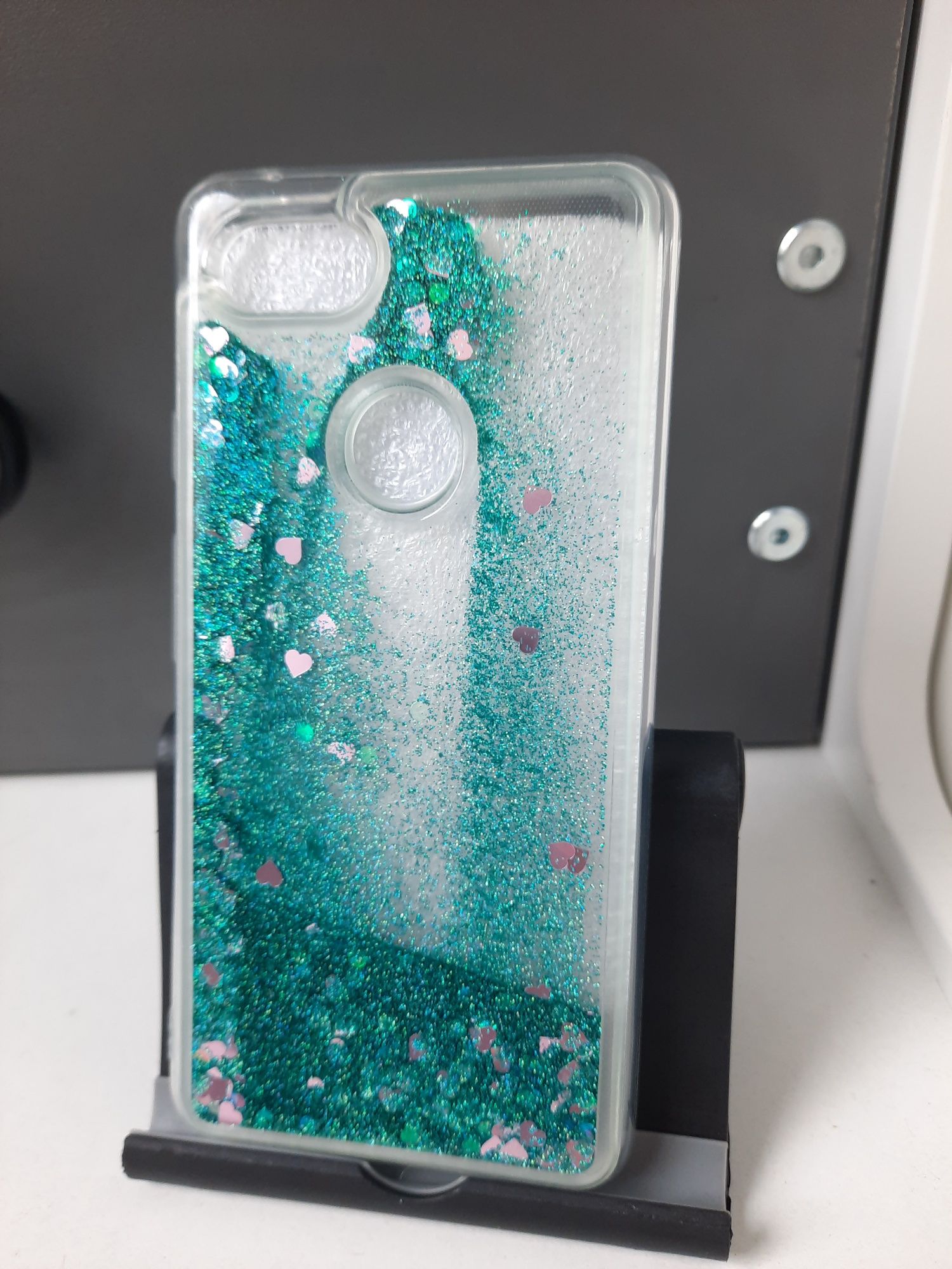 Nowy Etui na Google pixel 3xl  silikon z brokatem przezroczysty płecki