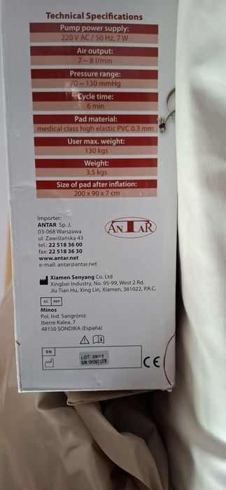 Materac  przeciwodleżynowy Antar