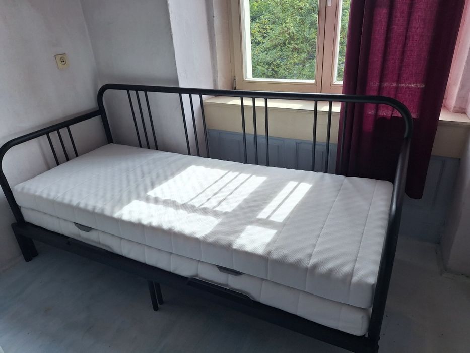 FYRESDAL Ikea leżanka z 2 materacami jak nowa