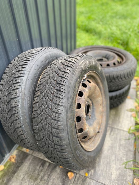 175/65r15 Koła / opony  zimowe przejechane 2tys.km Dunlop 4x100