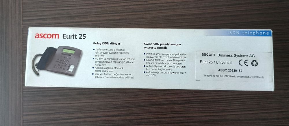Telefon przewodowy ascom Eurit 25