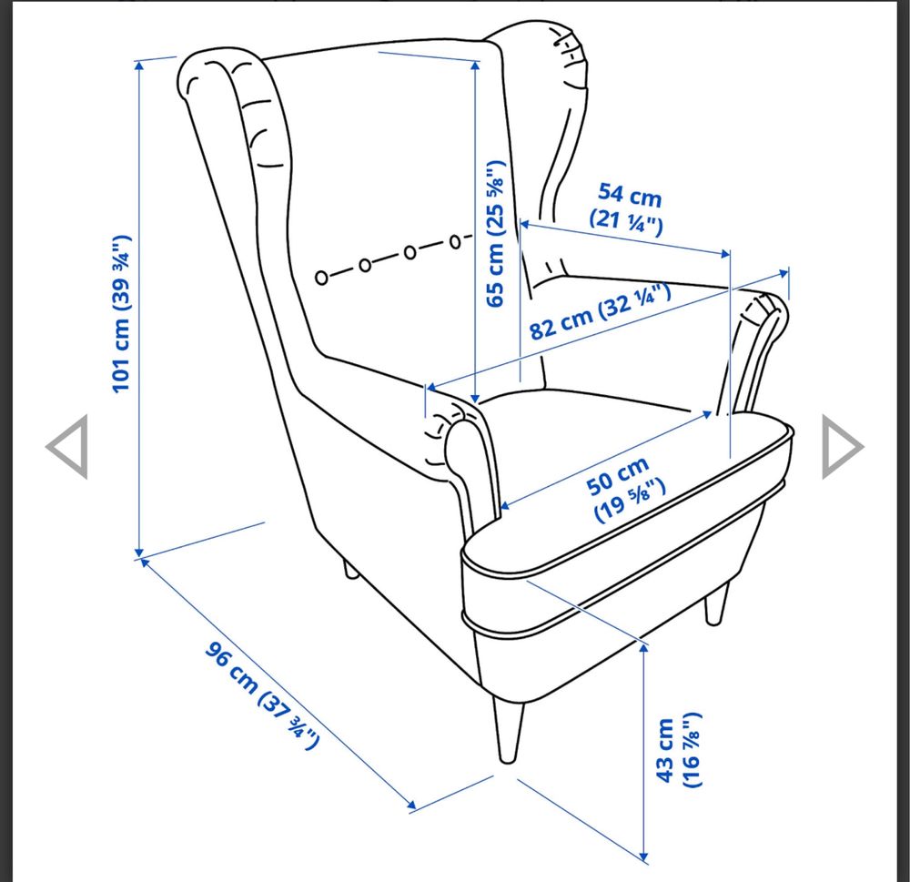 Крісло STRANDMON ikea