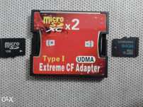 Slot Adaptador CF dual Micro sd