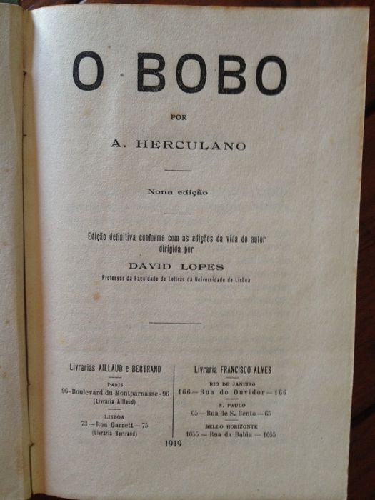 Alexandre Herculano - O Bôbo