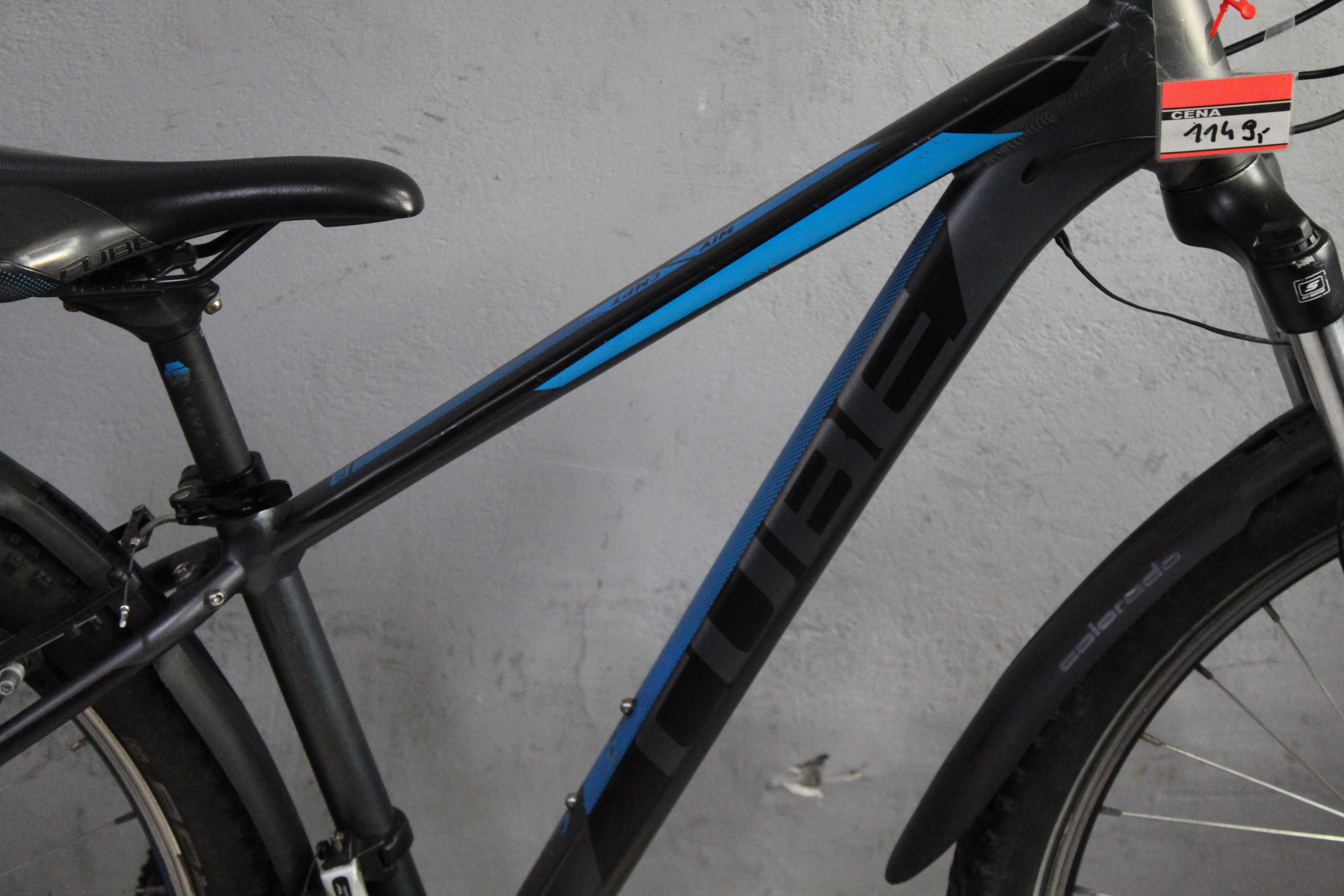 Rower MTB CUBE AIM , Rama 14" S, Koła 27,5",Ham. Tarcz. Oświet na dyna