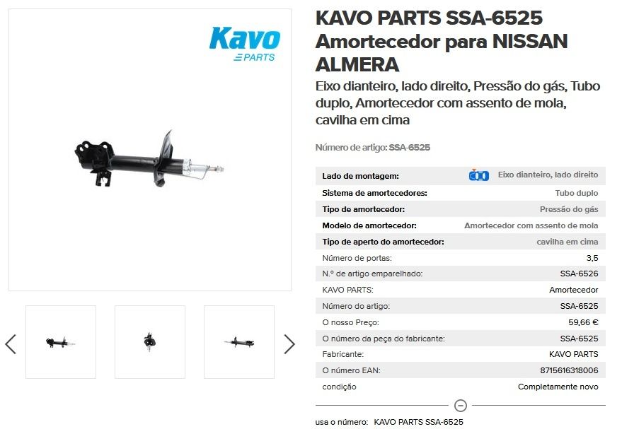 Amortecedores NOVOS dianteiros KOVA
