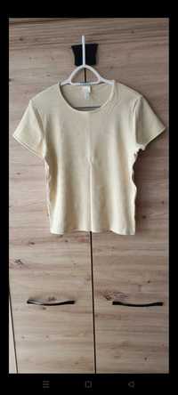 Bluzka t-shirt H&M basic 92 % bawełna