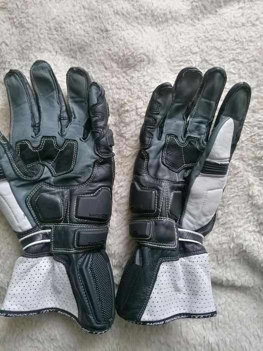 Rękawice motocyklowe FLM męskie skóra jak nowe rozmiar XL