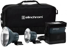 Flashes Estudio ELINCHROM Kit ELB 500 TTL Dual To Go - Novo