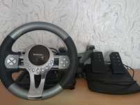 Продам дротове кермо Defender Forsage GTR для ПК.
Колір: чорно-срібни