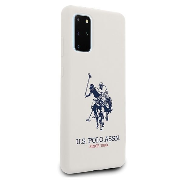 Us Polo Ushcs67Slhrwh S20+ G985 Biały/White Silicone Collection