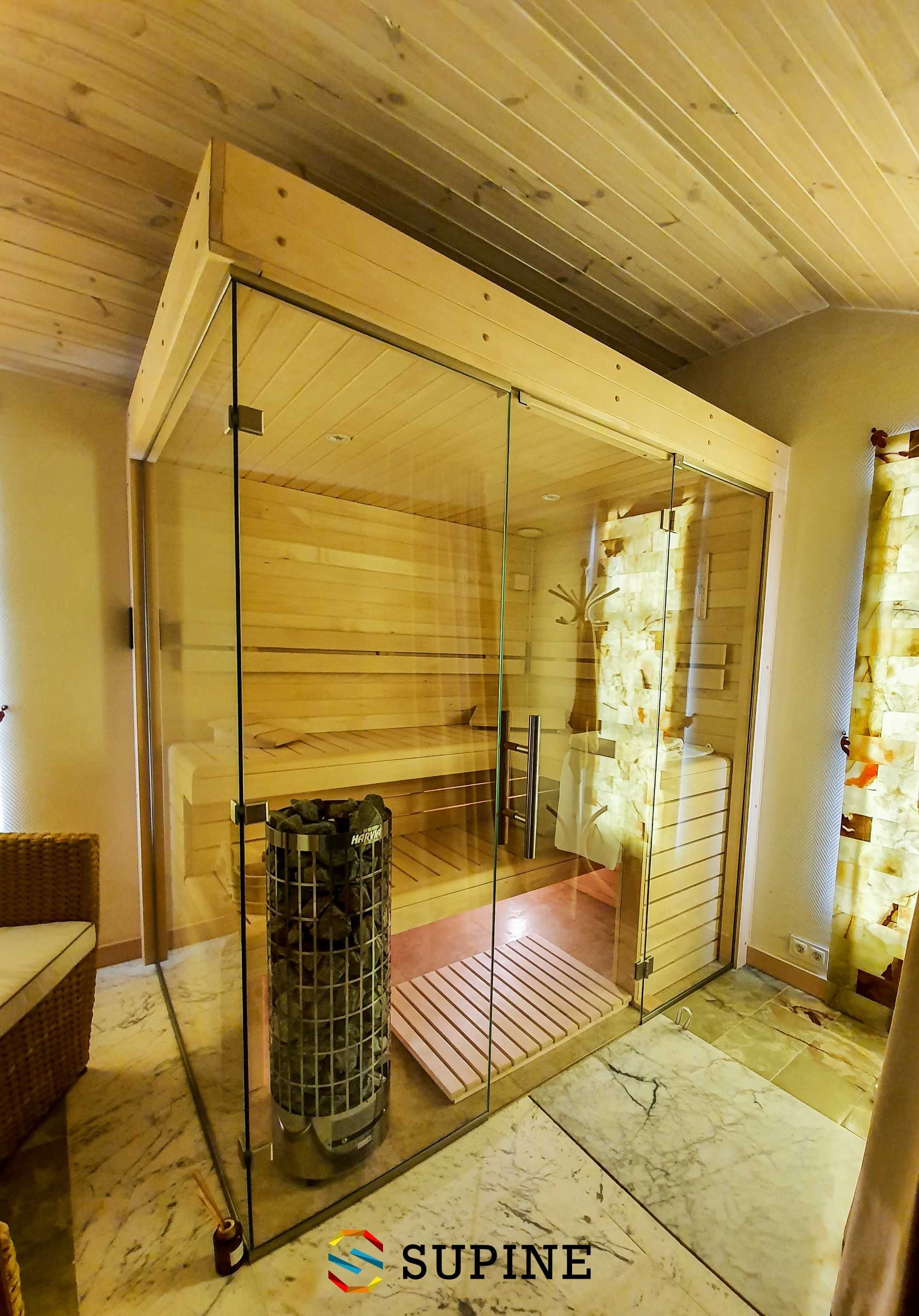 Sauna domowa wewnętrzna na wymiar fińska combi infrared