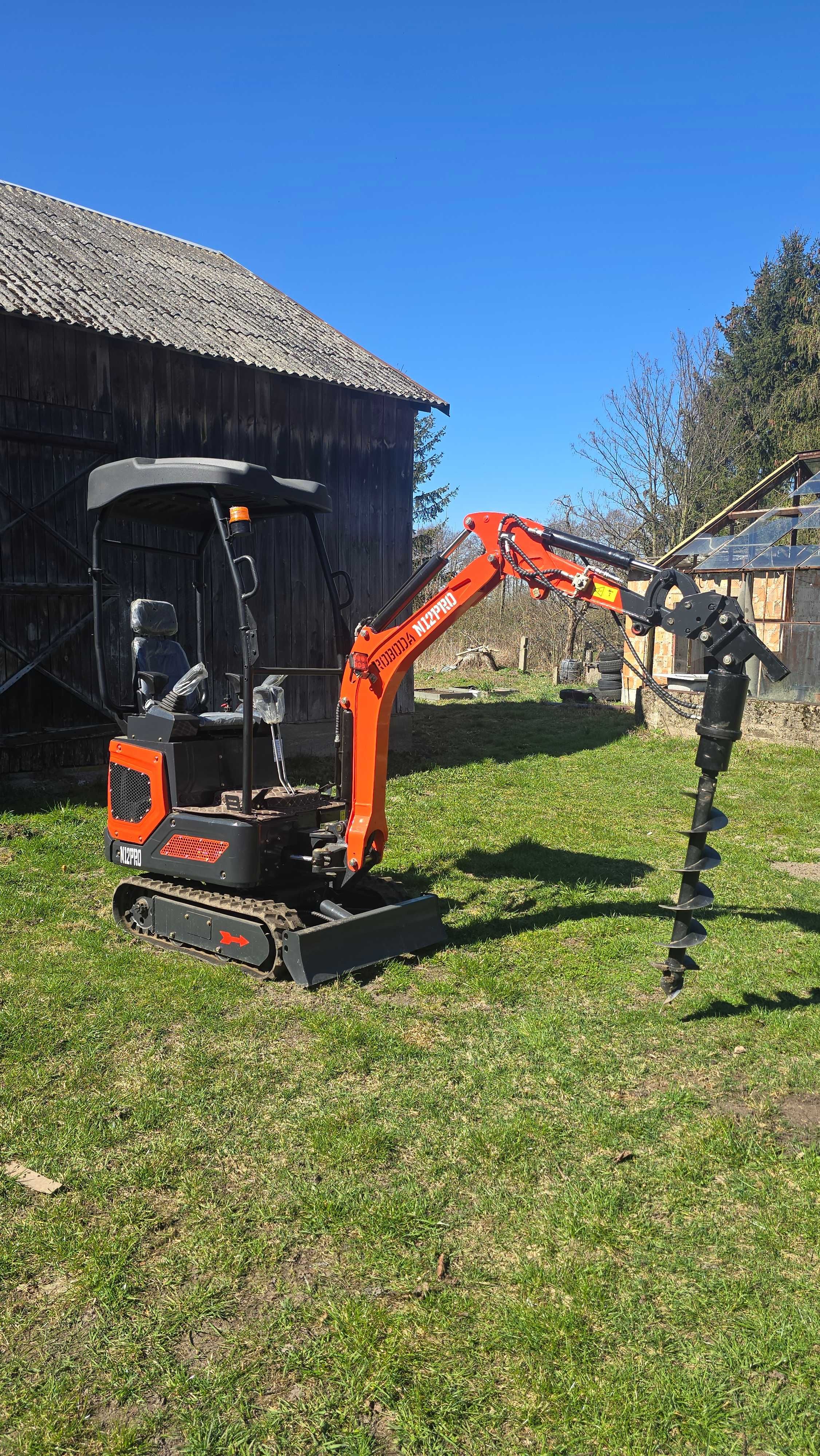 Wynajem Minikoparki 1.2T dowozimy na miejsce ROBODA R12PRO