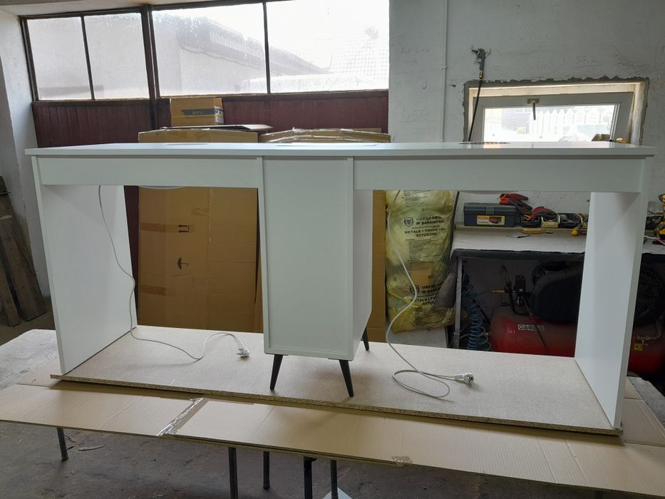 Biurko kosmetyczne z pochłaniaczem afinia2000 dwa stanowiska